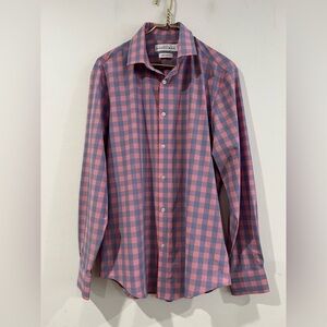 Mizzen Main Mens Medium M Trim Fit
Plaid Button Up  M Shirt Leeward
Collection